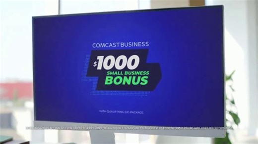 Comcast Business TV Spot, 'Small Business Month: $1,000 Small Business Bonus'