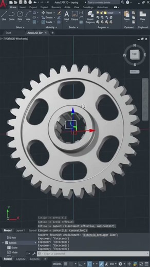 How to scale an Object in auto cad 3D