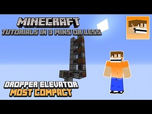 Dropper Elevator Tutorial - Minecraft Tutorials in 3 minutes or less | Minecraft 1.16