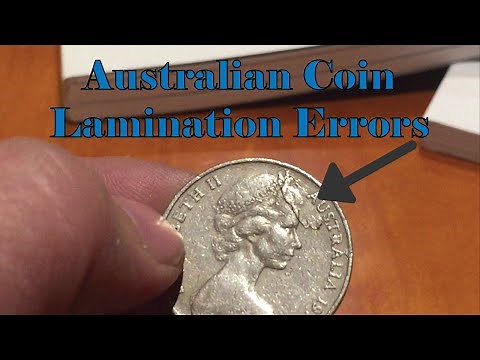 Australian Coin Errors - Lamination Errors