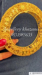 1.9K views · 64 reactions | BRIDAL GOLAP KANKANEXCLUSIVE COLLECTION殺 Book now 9831985635 only whatsapp  #Restock Size2.4-2.6-2.8 #jewellery #goldplated #necklace #choker #jewellery #bangles #gold #thankyou #Kankan | Jewellery khazana | Facebook