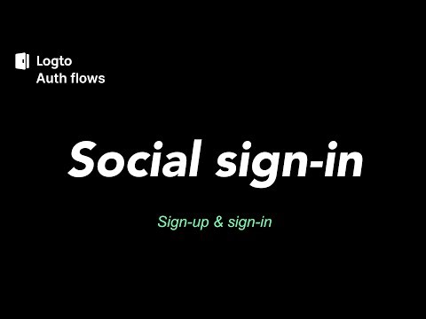 Social sign-in experience