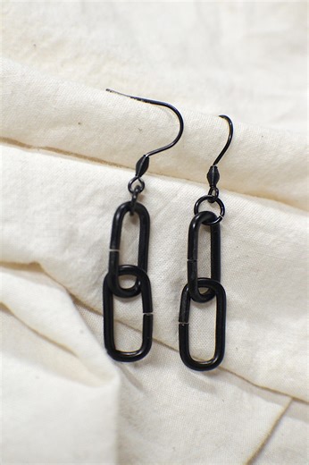 Chain Dangle Earrings - Handmade in the USA With Salvaged Materials - Etsy