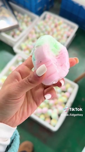 Bulk Production of Crispy Squishy Stress Balls