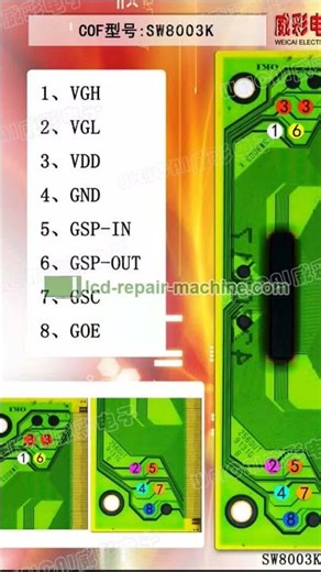 SW8003K COF DATA Flying TAB real COF DATA