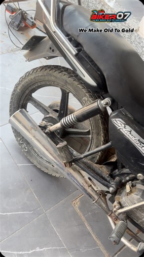 Biker 07 on Instagram: "Splendor Full Restoration We make old to gold #splendor #bikemodified #bikeaccessories #bike #bullet"