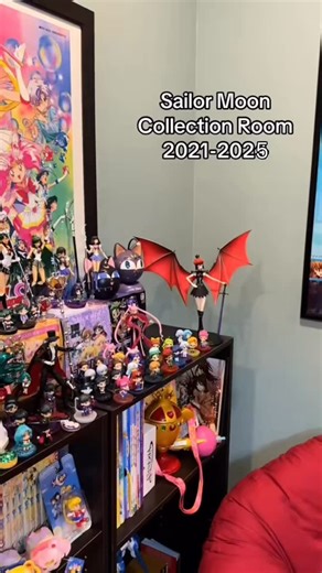 Sailor Moon collection room transformation: 2021-2025 edition. I feel like this little museum has been a group effort with all of you! So many nights of brainstorming and amazing fan tips have led me all this way. I’m always on and off with new anime toy reviews (seriously it’s a weird time in the fandom) but you have no idea how THANKFUL I have been for all of these years of internet friendship, inspiration, lively rants, and Moon Pride! What are you thankful for and yep- time to debate if the 