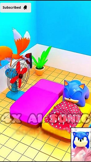 Tails Fan Prank On Sonic😄#funnyanimation #shorts #sonic #blenderanimation