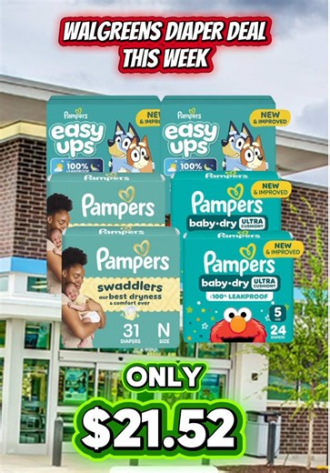 One of the best Walgreens deals this week — grab 4 Pampers Super Packs for just $21.52 net. This is a solid diaper deal this week using digital coupons and Walgreens Cash. Save for reference before you shop. #walgreensdeals #diaperdeals #pampersdeals #couponing #walgreenscouponing