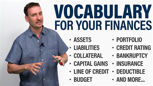 English Vocabulary for Personal Finances – assets, equity, collateral…