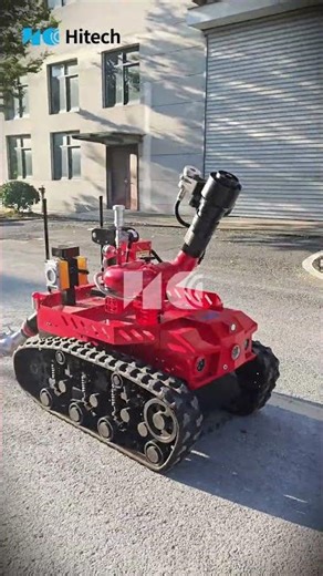 Explosion-Proof Reconnaissance and Fire-Fighting Robot for High-Risk Scenarios #firefightingrobot