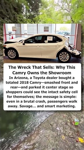 The Wreck That Sells: Why This Camry Owns the Showroom