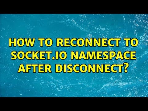 How to reconnect to socket.io namespace after disconnect?