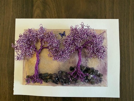 Wire Art Tree of Life Greeting Card, Handmade - Etsy UK