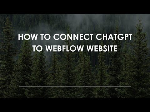 How To Connect ChatGPT To Webflow Website