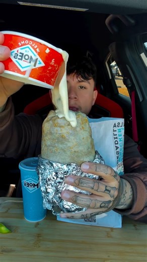 Renzo Eats 🇵🇪 on Instagram: "Moe’s > Chipotle and I’m standing on it 🌯🔥 #moes #chipotle #foodreels #foodreview #fastfood"