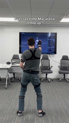 Motion capture picks up everything… even the classics. 😎 #motioncapture #animation #motiontracking