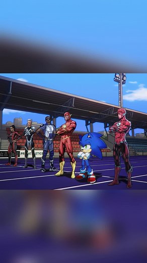 Seven of the fastest men in the world#tiktoktvfilmcontest #characterstudy #animation #dc #marvel