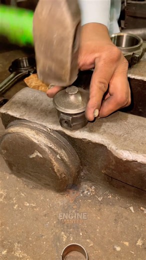 How to Install a Piston Pin Bushing Like a Pro #shortsfeed #mechanic #automobile #dieselengine