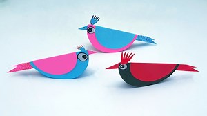 107K views · 8.3K reactions | Origami flipping bird making tutorial step by step - Paper sparrow bird making ideas #PaperSparrow #PaperBird #OrigamiBird | Entertaining Arts | Facebook