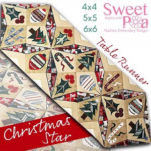 Christmas Star Table Runner