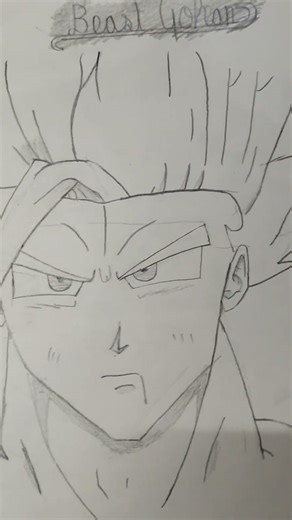 Beast gohan drawing