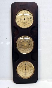 Vintage Barometer, French Barometer, 17 In., Made in France, Vintage French Barometer, Nautical Barometer, Weather Station - Etsy UK