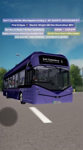 Don't Toy with Me, Miss Nagatoro Ending 2 - MY SADISTIC ADOLESCENCE on Canterbury bus simulator V4.2