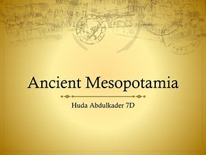 Ancient Mesopotamia - SlideServe