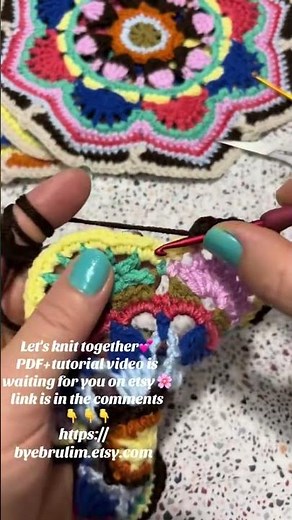 Persian Tiles – Step by Step Crochet Video Tutorial (with PDF Pattern) #crochet #grannysquare #diy
