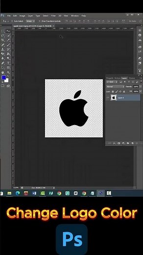 Change Logo Color in Photoshop #shorts