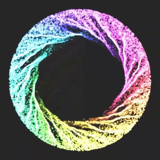 Ring of particles. #openframeworks #programming #creativecoding