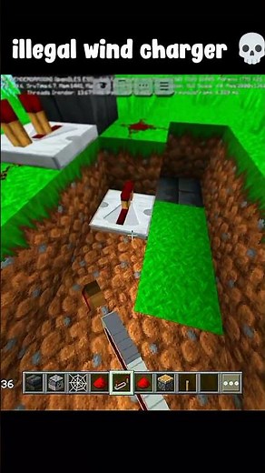New Minecraft Wind Charge Trick#shorts #minecraft