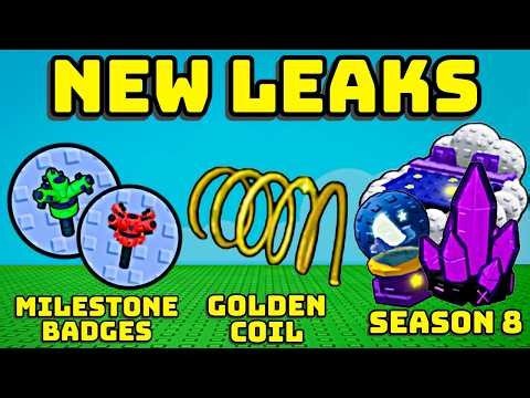 🤑 GOLDEN COIL, MILESTONE BADGES, SEASON 8 PASS, AND MORE - NEW LEAKS IN GROW A GARDEN