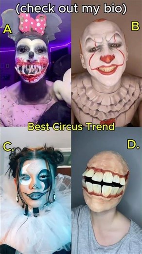 Best TikTok Circus Makeup Trend #shorts #makeup