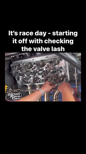 Checking the valve lash! | Larson Race Cars