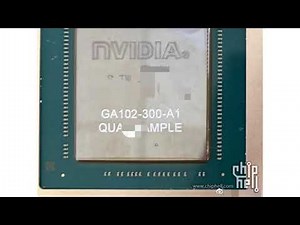 NVIDIA Ampere GA102 300 A1 GPU Die Pictured