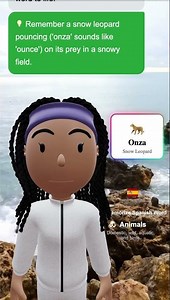 🐆 Onza (Snow Leopard) – Learn Spanish word in 30s