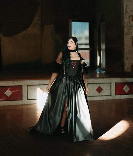 Custom Gothic Corset Dress, Dark Fairy Dress, Black Wedding Gown, Halloween Costume, Black Fantasy Gown, Dramatic Wedding Dress - Etsy