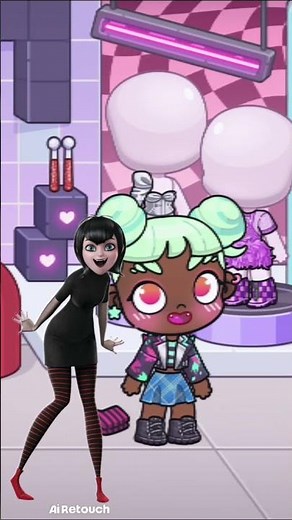 🦇 Mavis Cosplay in Avatar World | Dracula’s Daughter 🖤 #avatarworld #avatarshorts