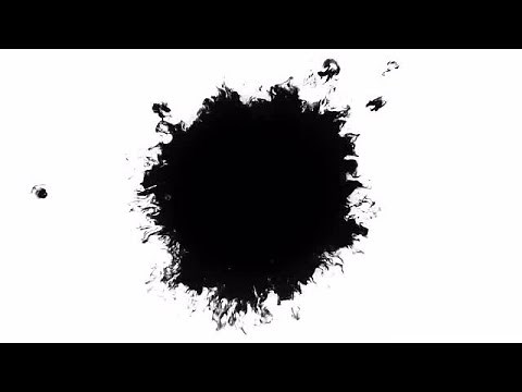 Black Ink Splat Stock Video