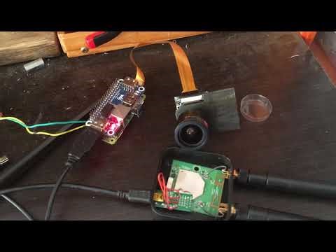 First demo showing relaying live video FPV feed between multiple drones