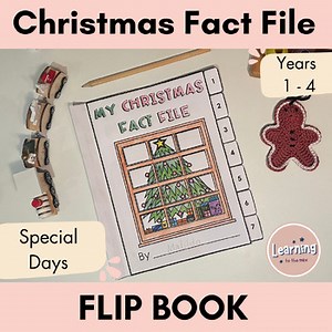Christmas Traditions Fun Fact File Flip Book Template Interactive Celebrations
