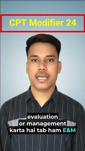 CPT Modifier 24 | Explained #medicalcoding #shorts