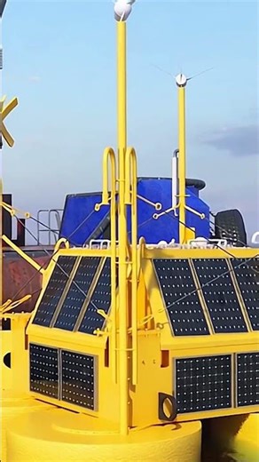 Revolutionary Floating Wind Platform with Solar Panels & Multiple Turbines🌊☀️⚡ 3D Animation