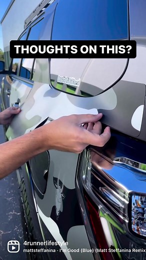 Well that’s definitely oke way to prevent scratches.. Owner - @3lportu_offroad (ig) #4runner #overland #4runnermods #overlanding #offroad #yota #toyota #toyota4runner #toyotausa🇺🇸 #4x4 #4runnernation