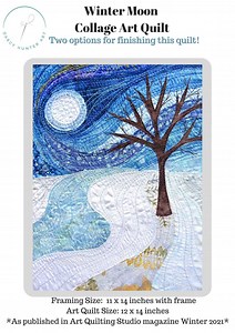 PDF Art QUILT PATTERN Winter Moon / Quilt Pattern / Quilting Patterns / Gifts for Quilters / Art Quilt Patterns / Landscape Pattern - Etsy UK