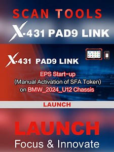 X-431 PAD9 LINK | EPS Start-up (Manual Activation of SFA Token) on BMW 2024 U12 Chassis | LAUNCH #pad9 #EPS #Manual #Activation #SFA #Token #BMW #tablet #MechanicLife #DiagnosticTools #diagnose #launchx431 #launchtech #X431 #Automatic #vehicle #mechanic #fyp #431