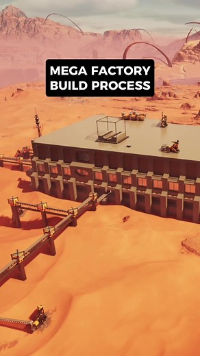 Mega Factory Build Process in Satisfactory