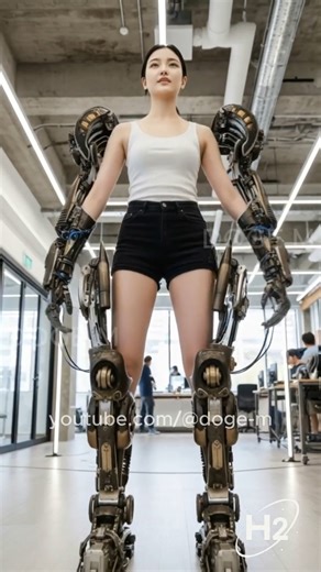 Testing the Futuristic Robot Suit That Breaks Human Limits #humanoid #robotsuit #robot #futuretech
